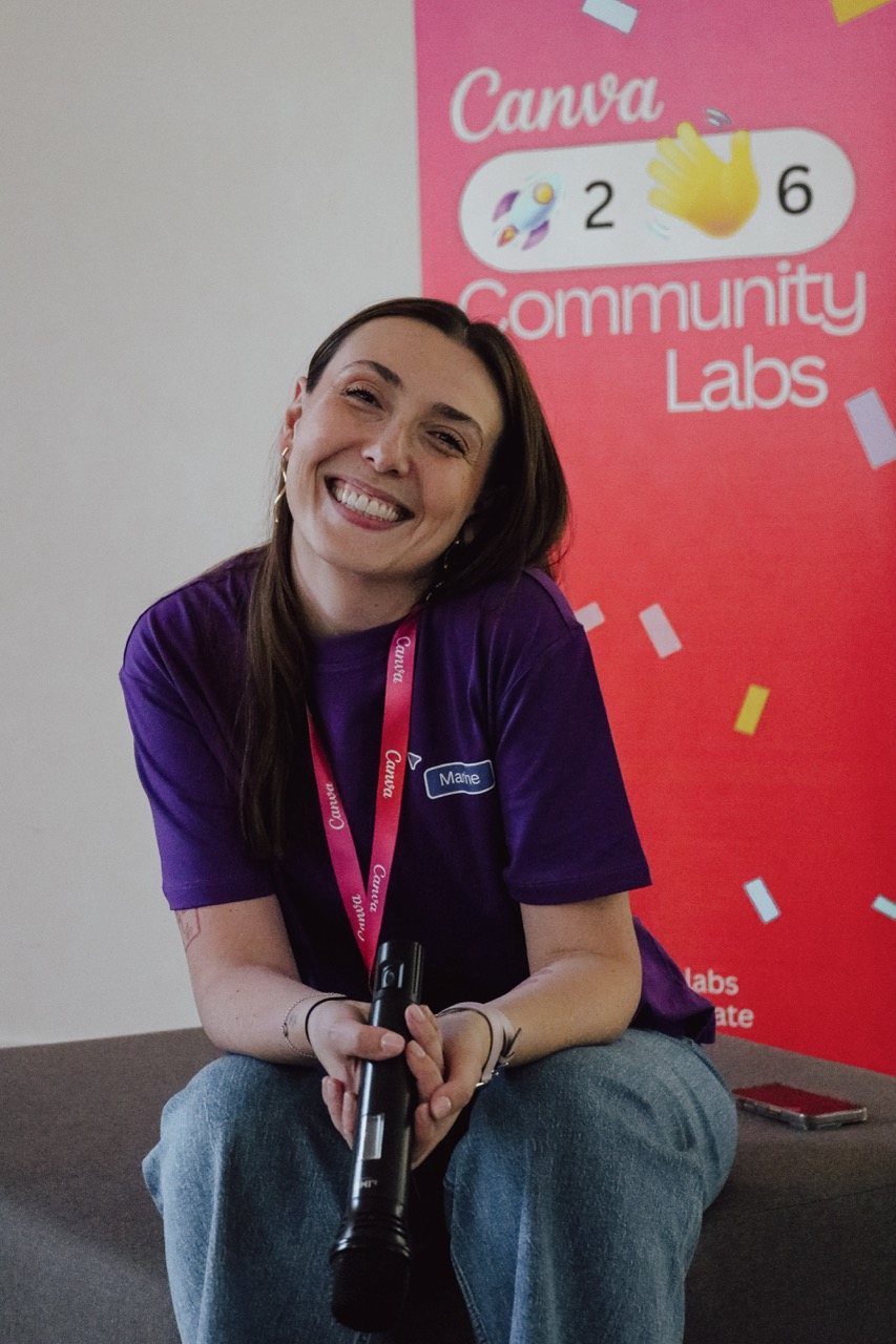 Marine Sintes au Canva Community Labs 2026